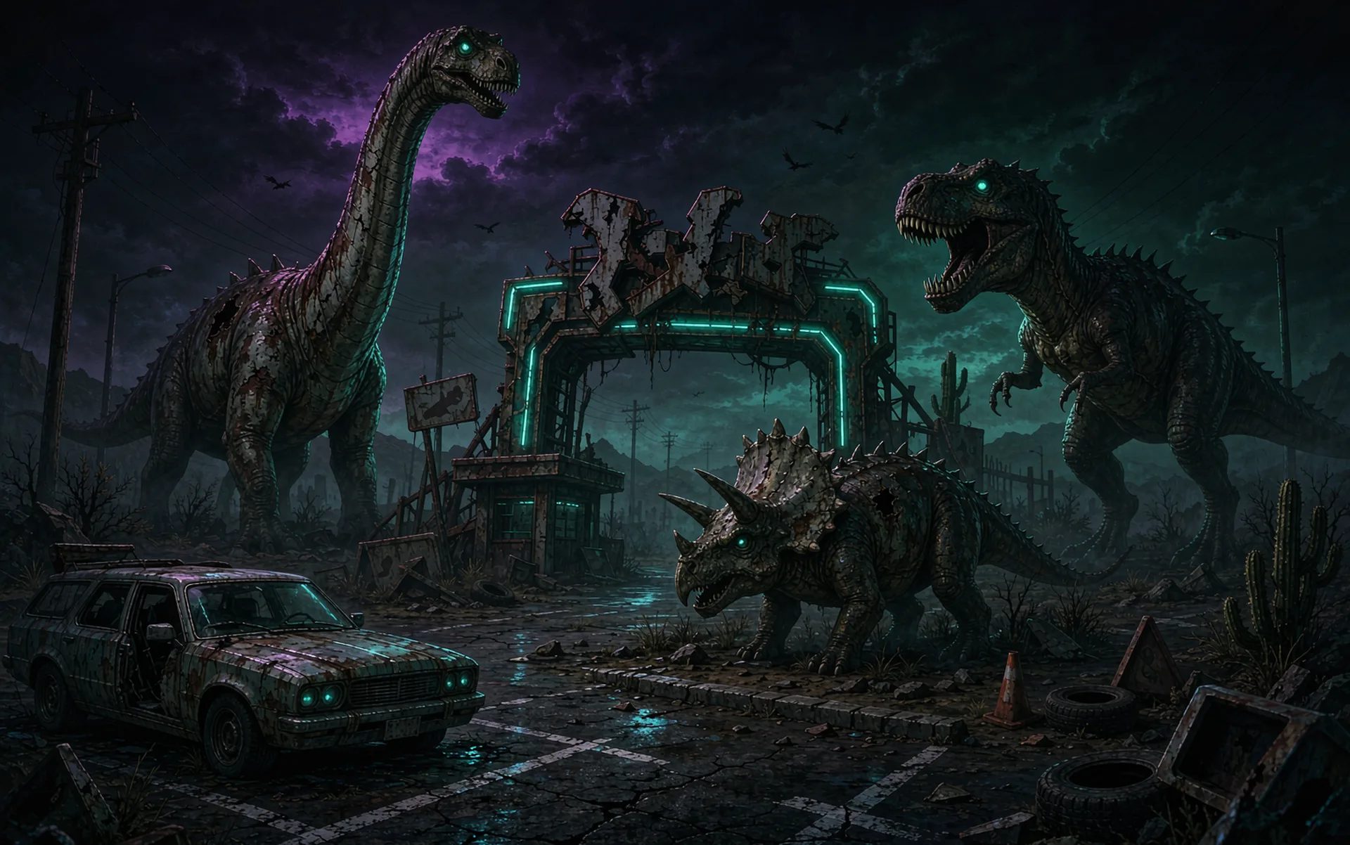 Terrible Lizards gameplay: escaping the Hybrid through Dalton's Dinos